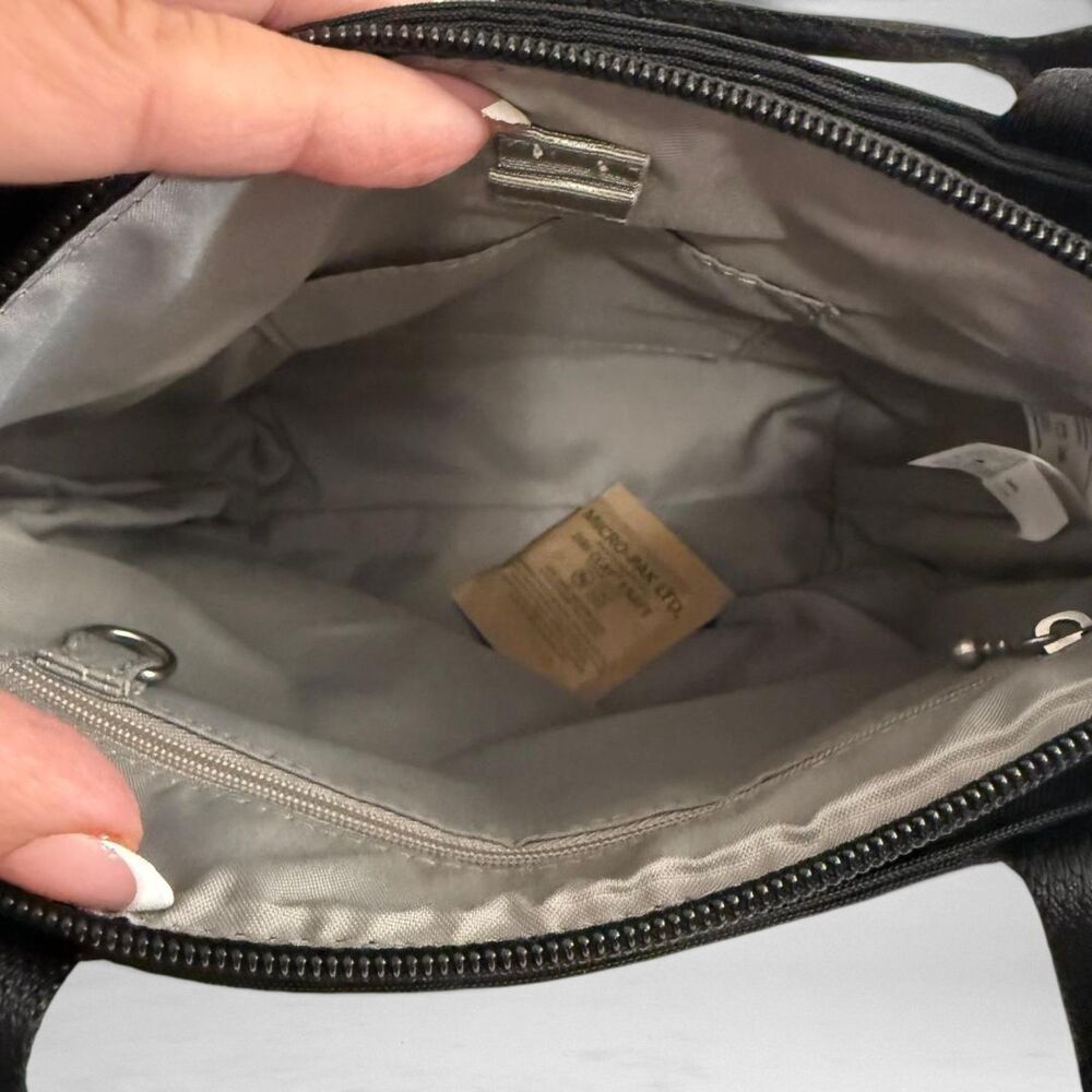 Baggillini Black Mini Carryall Tote Bag, NEW with tags! 10.75"W x 7.5"H x 4"D - Picture 9 of 10